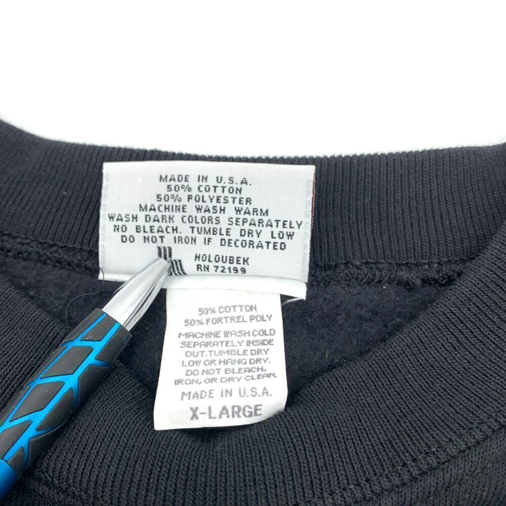 Holoubek VTG 1992 Milwaukee Winterfest Black Crewneck Sweatshirt Unisex Size XL - Picture 6 of 8